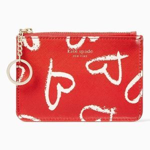 Kate Spade Laurel Way Hearts Bitsy Card Case